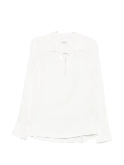 Sandro Wing-collar Shirt In White