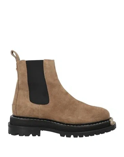Sandro Suede Leather Chelsea Boots In Camel