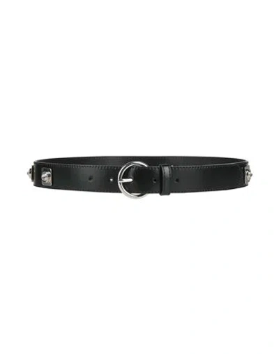 Sandro Woman Belt Black Size 2 Cowhide