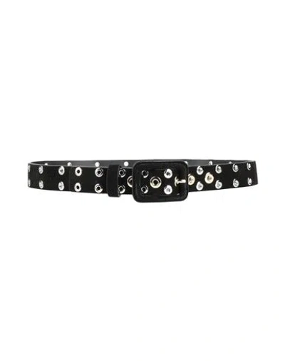 Sandro Woman Belt Black Size 3 Cowhide