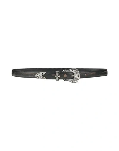 Sandro Woman Belt Black Size 3 Leather