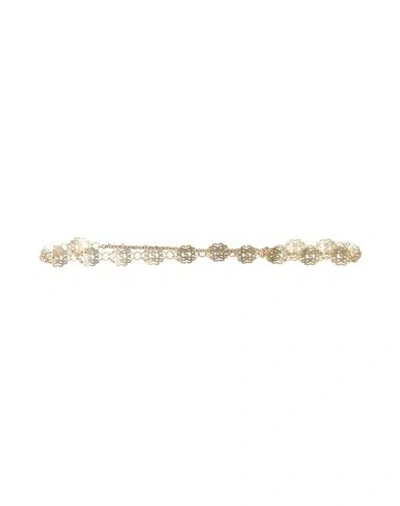 Sandro Woman Belt Gold Size 2 Zamak, Iron