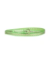 Sandro Woman Belt Green Size 3 Leather