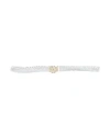 Sandro Woman Belt Silver Size 3 Lambskin