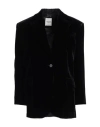 Sandro Woman Blazer Black Size 10 Viscose, Polyamide In Black