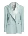 Sandro Woman Blazer Light Green Size 8 Polyester In Green