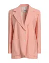 Sandro Woman Blazer Pink Size 10 Viscose In Pink