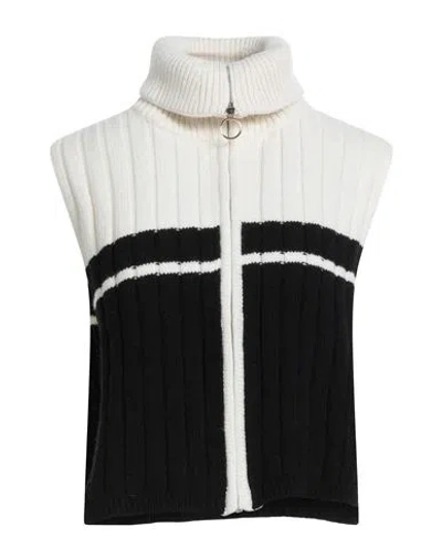 Sandro Woman Cape Ivory Size Onesize Wool, Polyamide In White