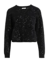 Sandro Woman Cardigan Black Size 3 Polyamide, Polyester, Viscose, Polyethylene In Black