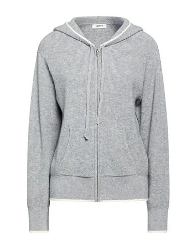 Sandro Woman Cardigan Grey Size 0 Wool, Cashmere In Gray