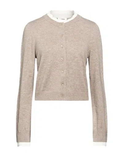 Sandro Woman Cardigan Taupe Size 0 Wool, Cashmere In Neutral