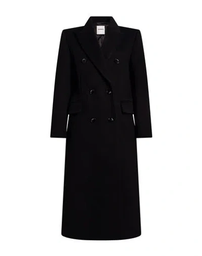 Sandro Woman Coat Black Size 2 Wool, Polyamide