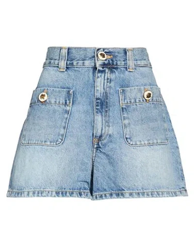 Sandro Woman Denim Shorts Blue Size 10 Cotton