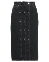 Sandro Woman Denim Skirt Black Size 10 Cotton In Black
