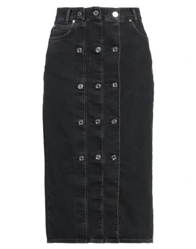 Sandro Woman Denim Skirt Black Size 10 Cotton