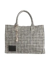 Sandro Woman Handbag Ivory Size - Cotton, Acrylic, Polyester, Viscose, Polyamide