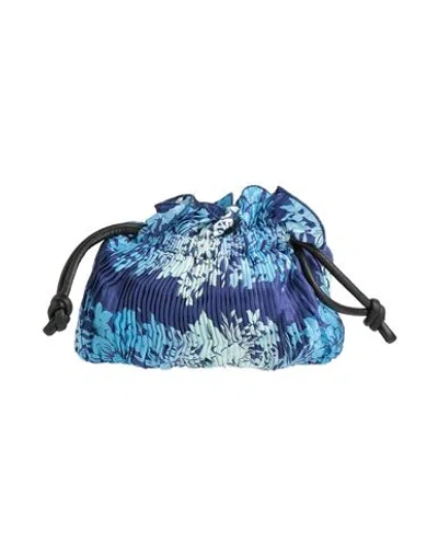 Sandro Woman Handbag Navy Size - Viscose, Cotton, Polyurethane, Polyester, Acrylic