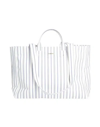 Sandro Woman Handbag Slate Blue Size - Cotton, Elastane