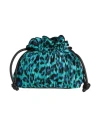 Sandro Woman Handbag Turquoise Size - Viscose, Cotton, Polyurethane, Polyester, Acrylic In Blue