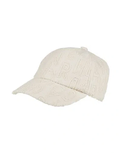 Sandro Woman Hat Cream Size Onesize Cotton, Polyester In Neutral