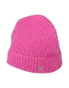 Sandro Woman Hat Magenta Size Onesize Polyamide, Alpaca Wool, Mohair Wool, Elastane In Magenta