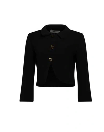 Sandro Woman Jacket Black Size 2 Polyester