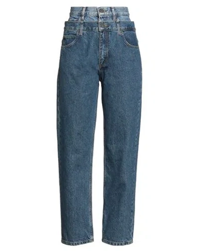 Sandro Woman Jeans Blue Size 10 Cotton