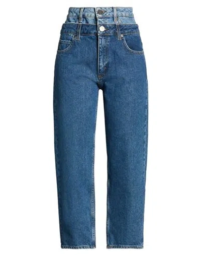 Sandro Woman Jeans Blue Size 10 Cotton