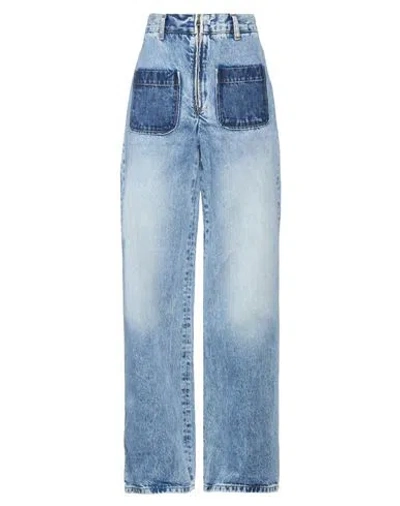 Sandro Woman Jeans Blue Size 10 Cotton