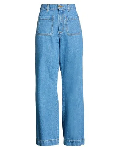 Sandro Woman Jeans Blue Size 2 Cotton