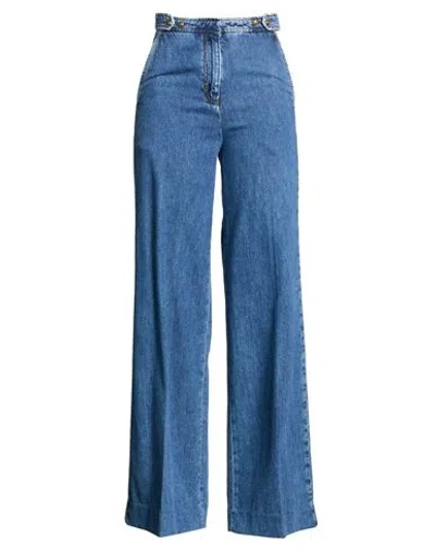 Sandro Woman Jeans Blue Size 2 Cotton In Multi