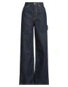 Sandro Woman Jeans Blue Size 8 Cotton In Blue
