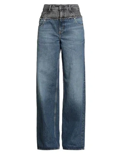 Sandro Woman Jeans Blue Size 8 Cotton