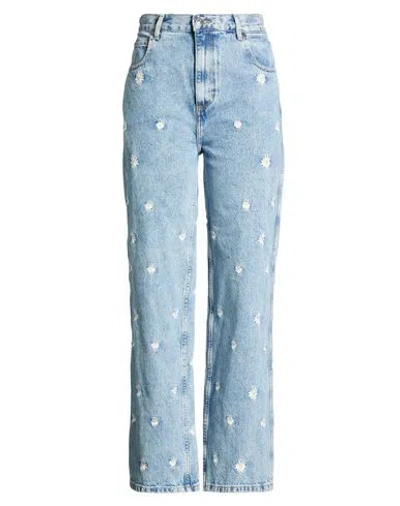 Sandro Woman Jeans Blue Size 8 Cotton