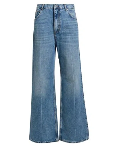 Sandro Woman Jeans Blue Size 8 Cotton
