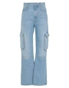 SANDRO SANDRO WOMAN JEANS BLUE SIZE 10 COTTON