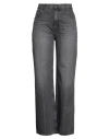 Sandro Woman Jeans Charcoal Size 10 Cotton In Gray