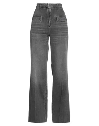 Sandro Woman Jeans Grey Size 10 Cotton