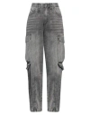 Sandro Woman Jeans Grey Size 10 Cotton In Grey