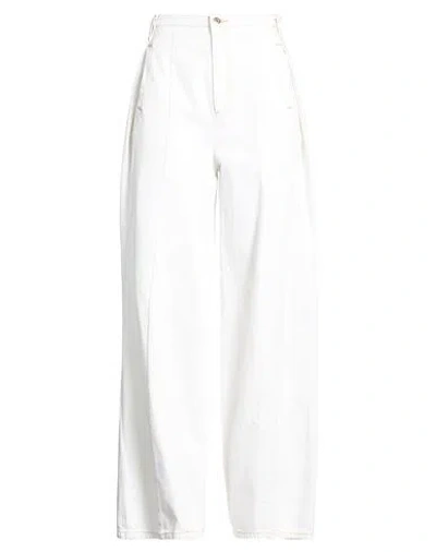 Sandro Woman Jeans White Size 2 Cotton