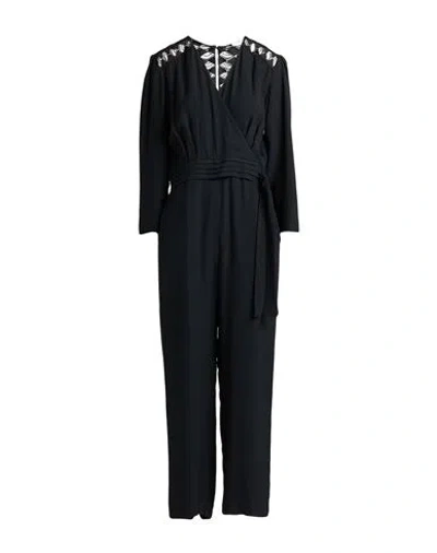 Sandro Woman Jumpsuit Black Size 8 Viscose, Polyester