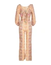 Sandro Jumpsuit Mit Floralem Print Und Knotendetail In Beige