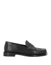 Sandro Woman Loafers Black Size 6.5 Leather In Black