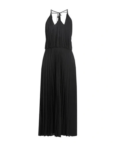 Sandro Woman Long Dress Black Size 2 Polyester