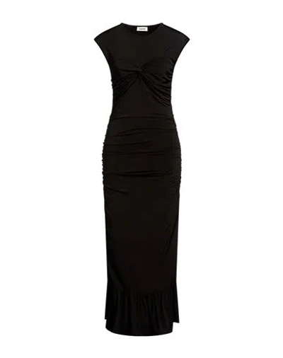 Sandro Woman Maxi Dress Black Size 10 Viscose, Elastane