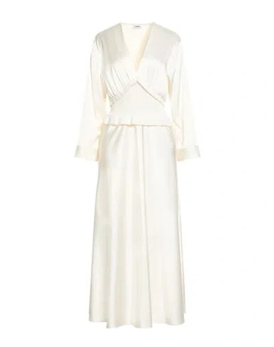 Sandro Woman Maxi Dress Cream Size 6 Polyester, Elastane In White