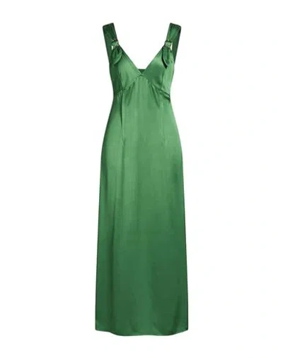 Sandro Woman Maxi Dress Green Size 2 Viscose