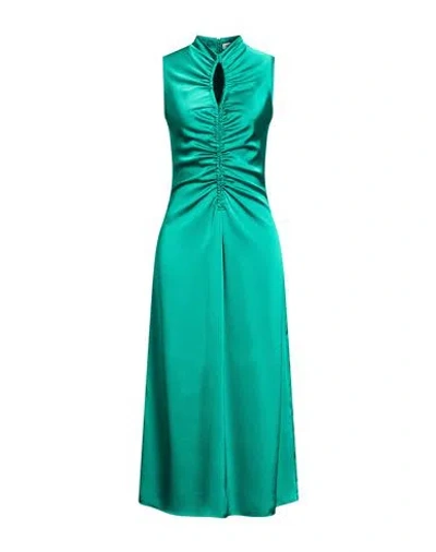 Sandro Woman Maxi Dress Green Size 6 Polyester