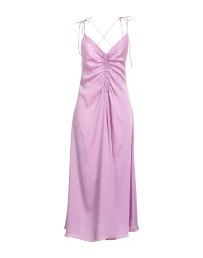 Sandro Long Dresses In Purple
