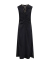 Sandro Woman Maxi Dress Midnight Blue Size 10 Polyester In Blue